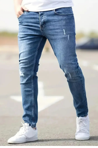 Matcolm – Jeans med flænger til mænd