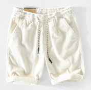 Carison | Fløjlsshorts med elastisk linning til mænd