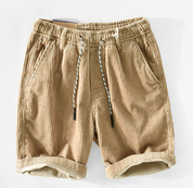 Carison | Fløjlsshorts med elastisk linning til mænd