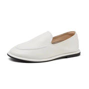 Loafers med Rund Tå i Læder til Kvinder | Forårs Kollektion - Yvette