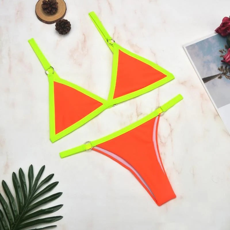 Trekantet Bh Bikini 2-Delt til Sommer- og Stranddage - Elizet