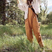 Ishani - Minimalistisk jumpsuit med lommer og V-udskæring