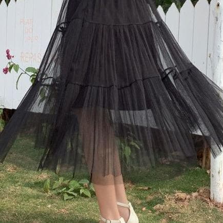Mesh Maxi-nederdel til kvinder - Sommer- og forårslook - Marjoria