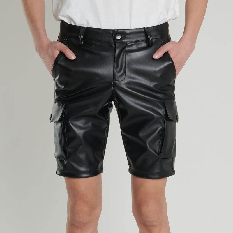 Cargo-lædershorts med flere lommer - Edgar