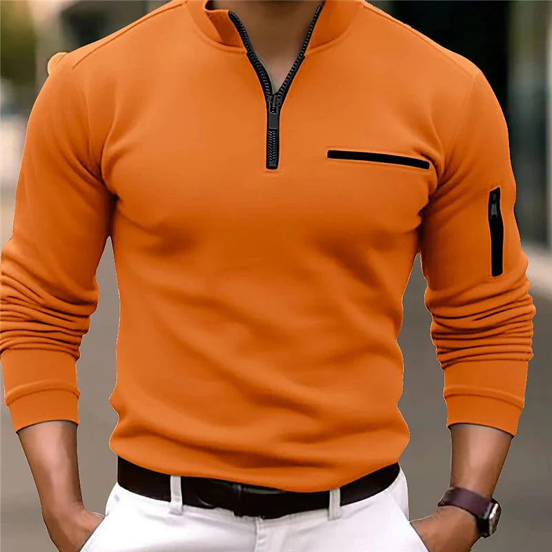 Langærmet polo top til mænd - Tiesto
